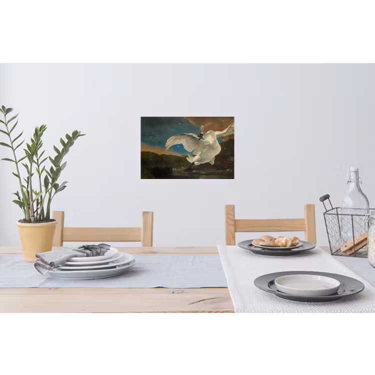 Zwaan - Oude meesters - Jan Asselijn Muursticker klein -eettafel