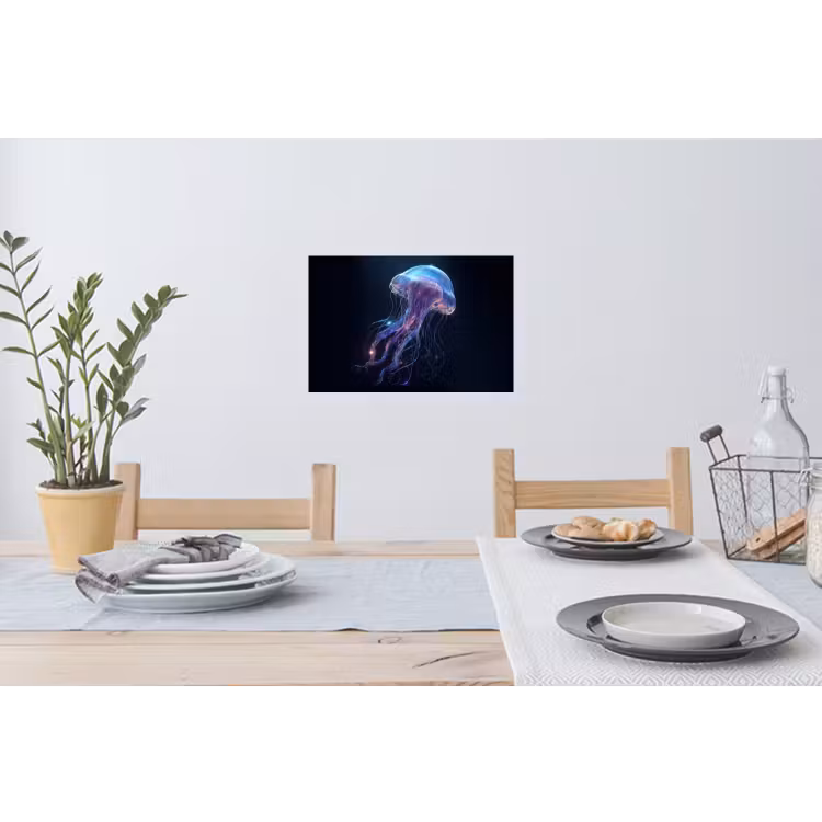 Tentakels - Kwal - Paars - Sprankeling Muursticker klein -eettafel