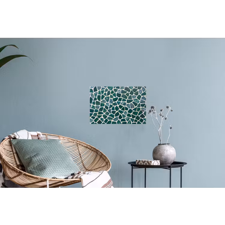 Textuur - Steen - Groen - Abstract - Patroon Muursticker klein -plant