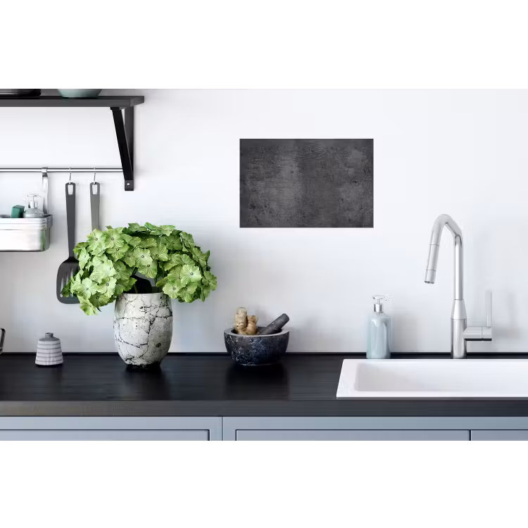 Structuur - Beton - Grijs - Industrieel - Rustiek Muursticker klein -keuken