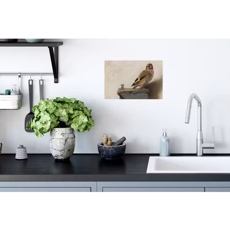 Het puttertje - Carel Fabritius Muursticker klein -keuken