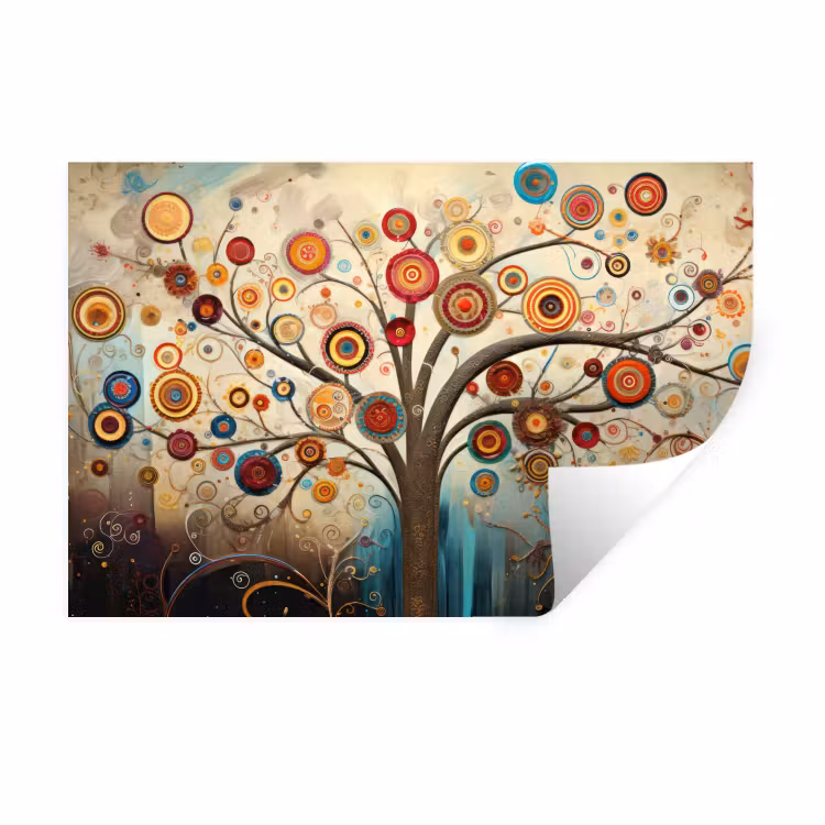 Boom - Tree of life - Kleur Muursticker klein -3d