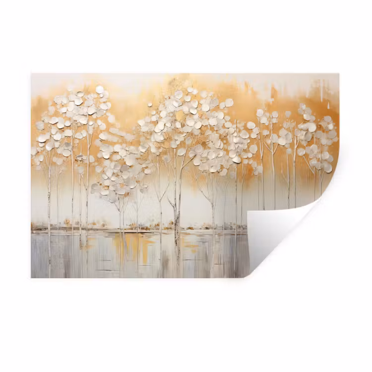 Bomen - Kunst - Acryl - Natuur Muursticker klein -3d