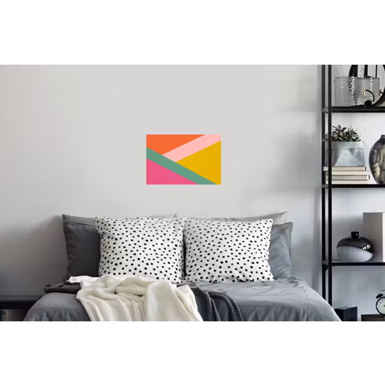 Driehoeken - Kleurrijk - Abstract Muursticker klein -slaapkamer