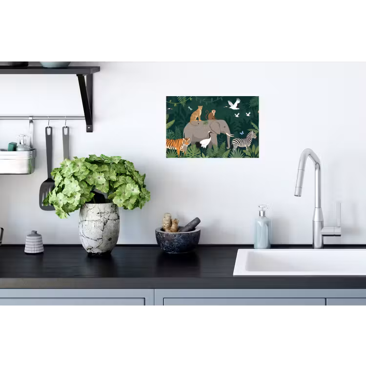 Tropisch - Jungle - Groen Muursticker klein -keuken