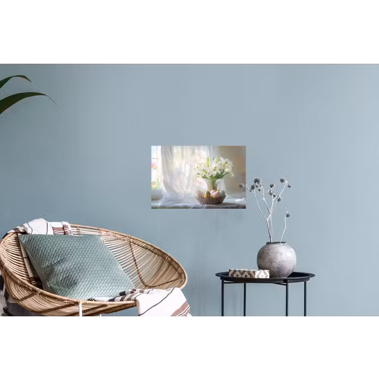 Vaas - Eieren - Bloemen Muursticker klein -plant