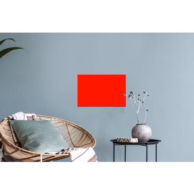 Vibrant - Vermilion - Rood Muursticker klein 286 -plant