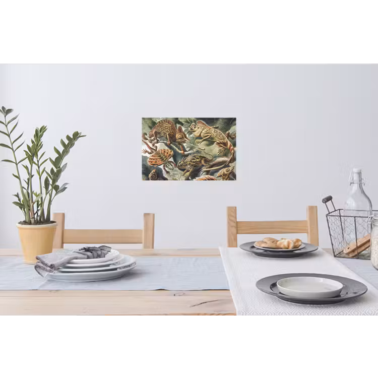 Vintage - Kunst - Ernst Haeckel - Tuinposter - Tuin Muursticker klein -eettafel