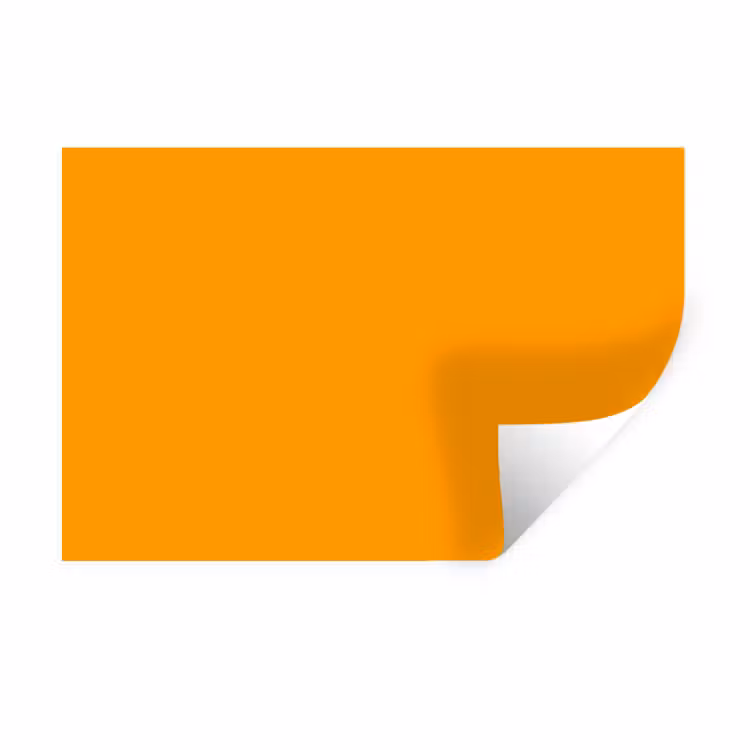 Warm - Ochre - Oranje Muursticker klein 286 -3d