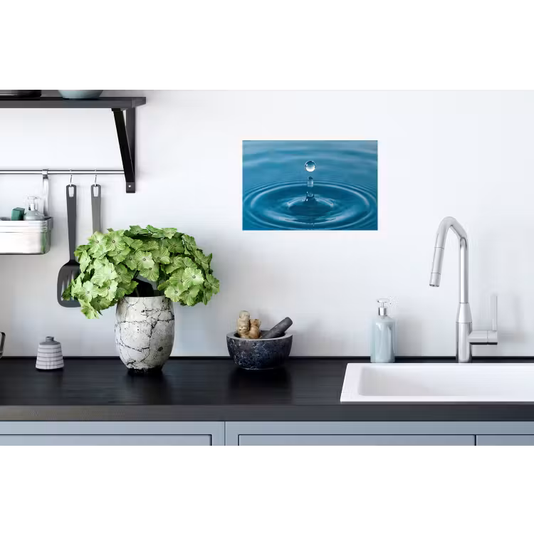 Waterdruppel - Water - Oppervlakte Muursticker klein -keuken