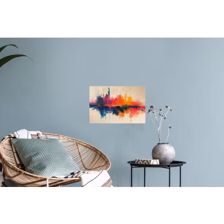 Watercolor - Kunst - Modern Muursticker klein -plant