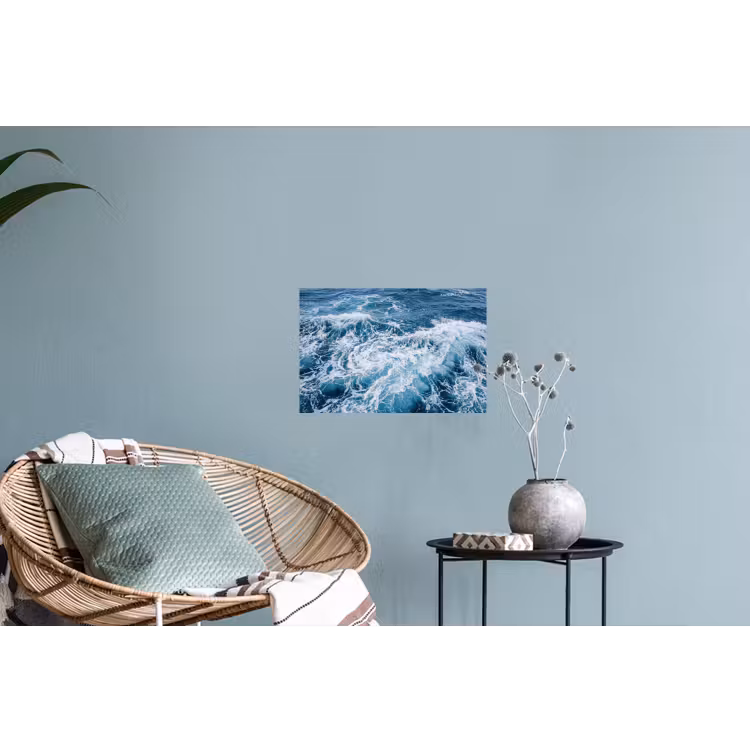 Golven - Oceaan - Blauw Muursticker klein -plant