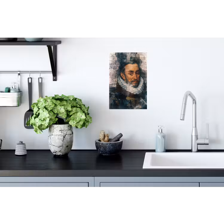 Willem van Oranje - Adriaen Thomasz - Krant Muursticker klein -keuken