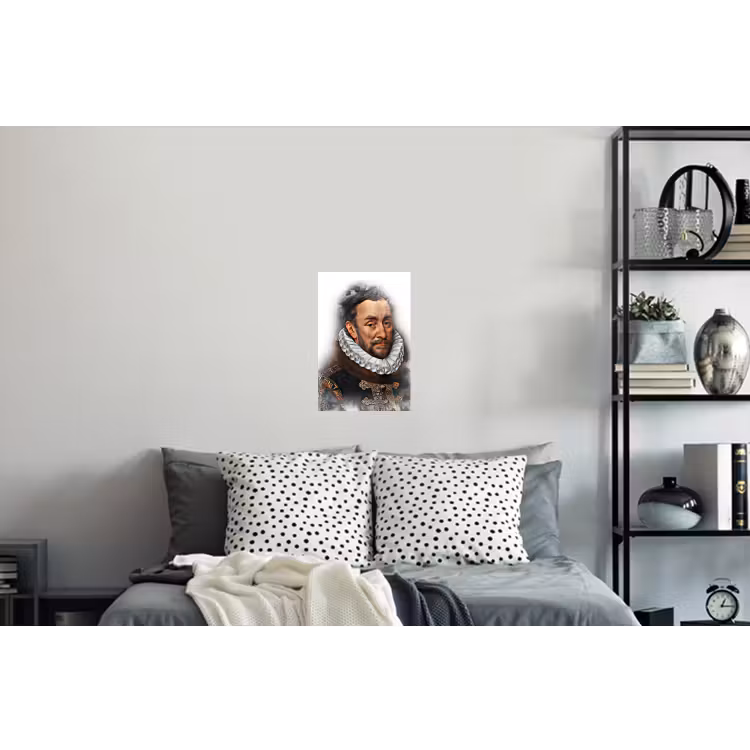 Willem van Oranje - Adriaen Thomasz - Rook Muursticker klein -slaapkamer