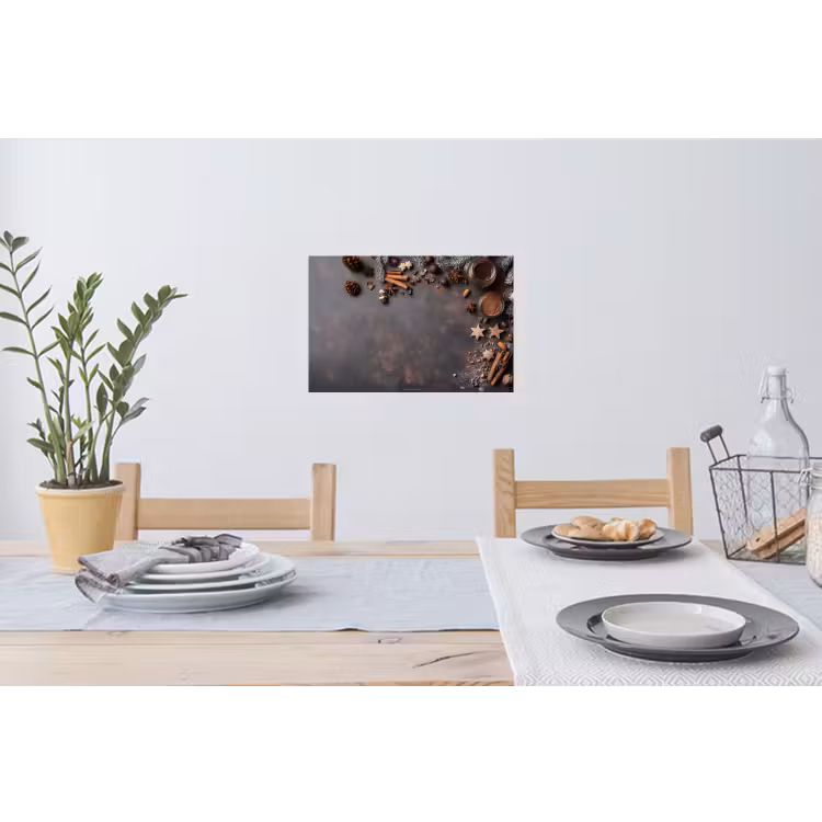 Winter - Kerst - Specerijen - Beton Muursticker klein -eettafel