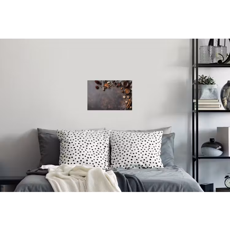 Winter - Kerst - Specerijen - Beton Muursticker klein -slaapkamer