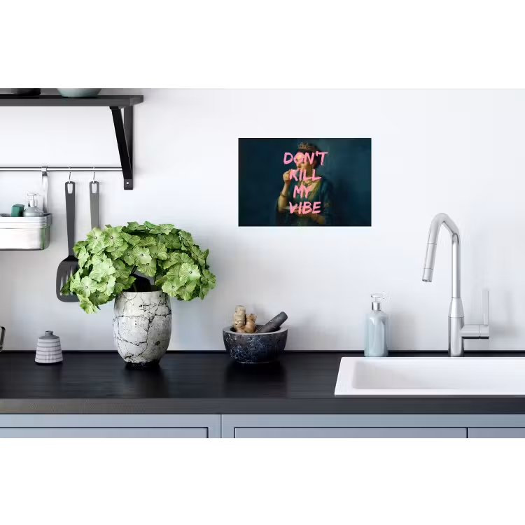 Vrouw - Portret - Kroon Muursticker klein -keuken