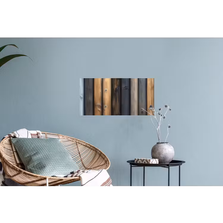 Hout - Planken - Gemengd Muursticker klein -plant