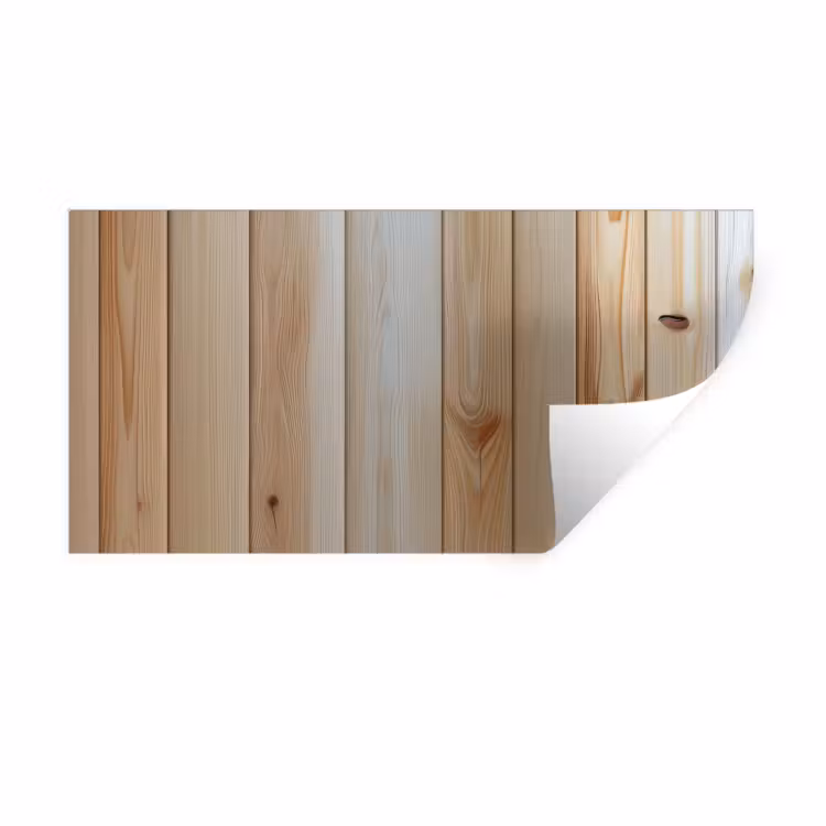 Hout - Planken - Licht Muursticker klein -3d