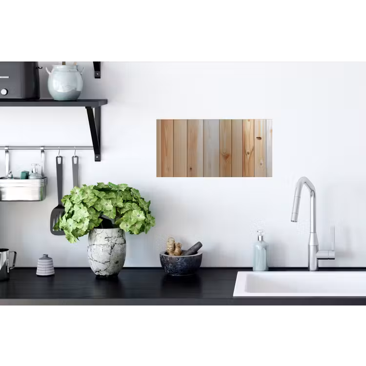 Hout - Planken - Licht Muursticker klein -keuken