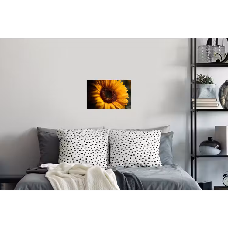 Geel - Zonnebloem - Zomers Muursticker klein -slaapkamer