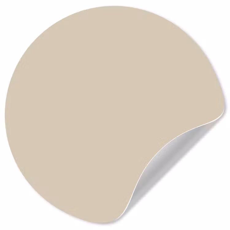 Baked - Biscuit - Nude Wandcirkel behangsticker klein 186 -3d
