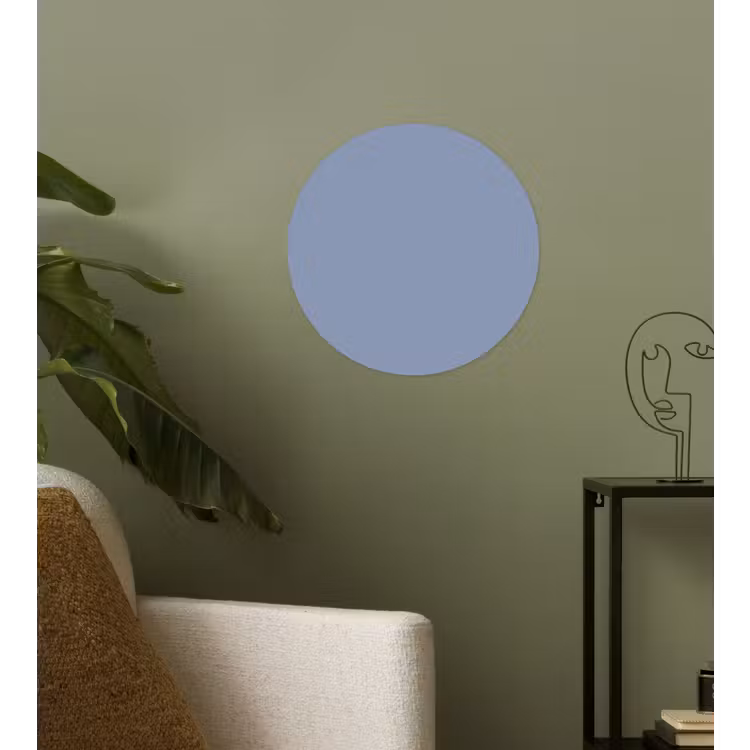 Canary - Champ - Blauw Wandcirkel behangsticker klein 186 -sfeer2
