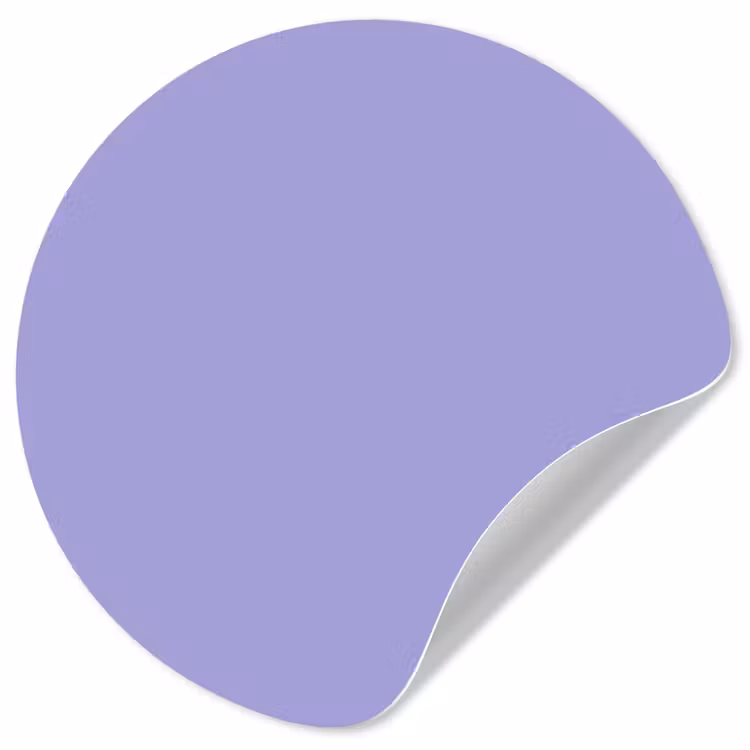 Ceil - Paars - Lila Wandcirkel behangsticker klein 186 -3d