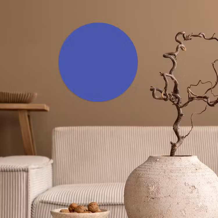 Chinese - Blue - Blauw Wandcirkel behangsticker klein 186 -sfeer1