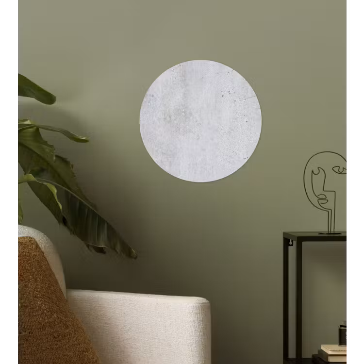 Beton - Textuur - Achtergrond - Grijs - Industrieel Wandcirkel behangsticker klein -sfeer2