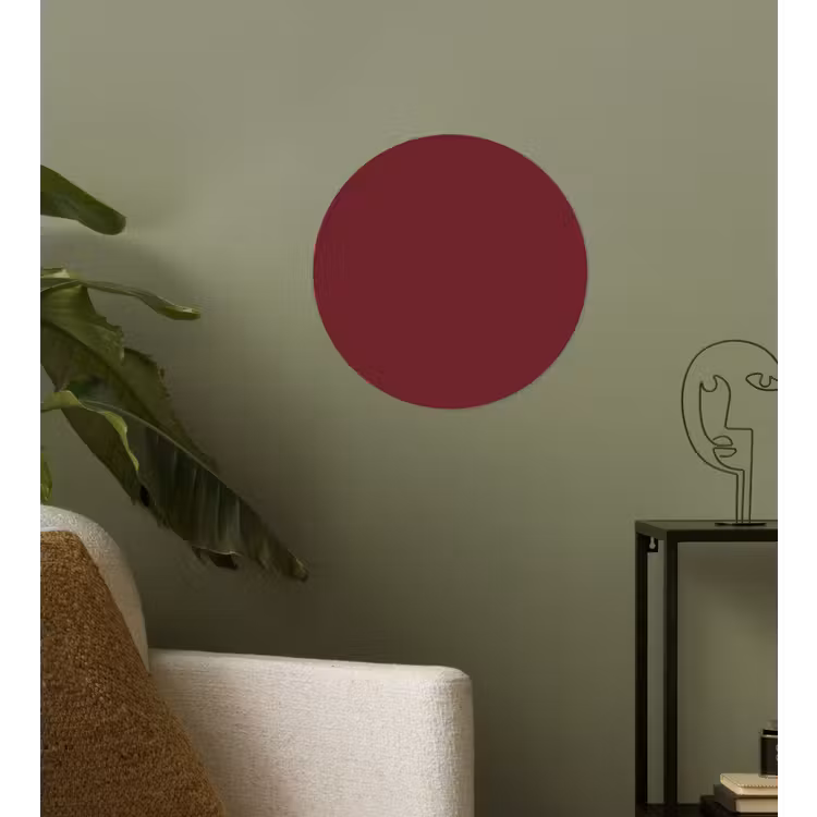 Dark - Garnet - Rood Wandcirkel behangsticker klein 186 -sfeer2