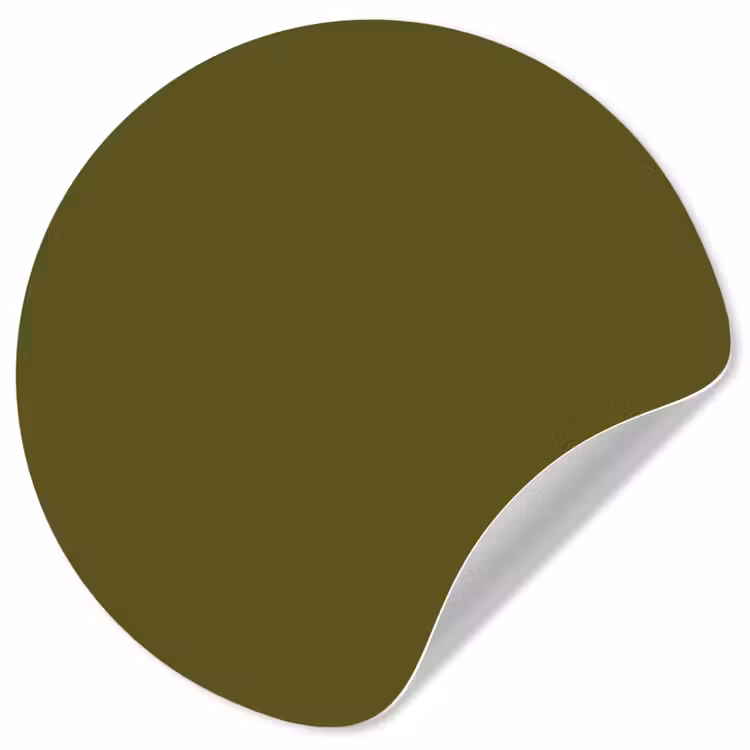 Dark - Olive - Groen Wandcirkel behangsticker klein 186 -3d