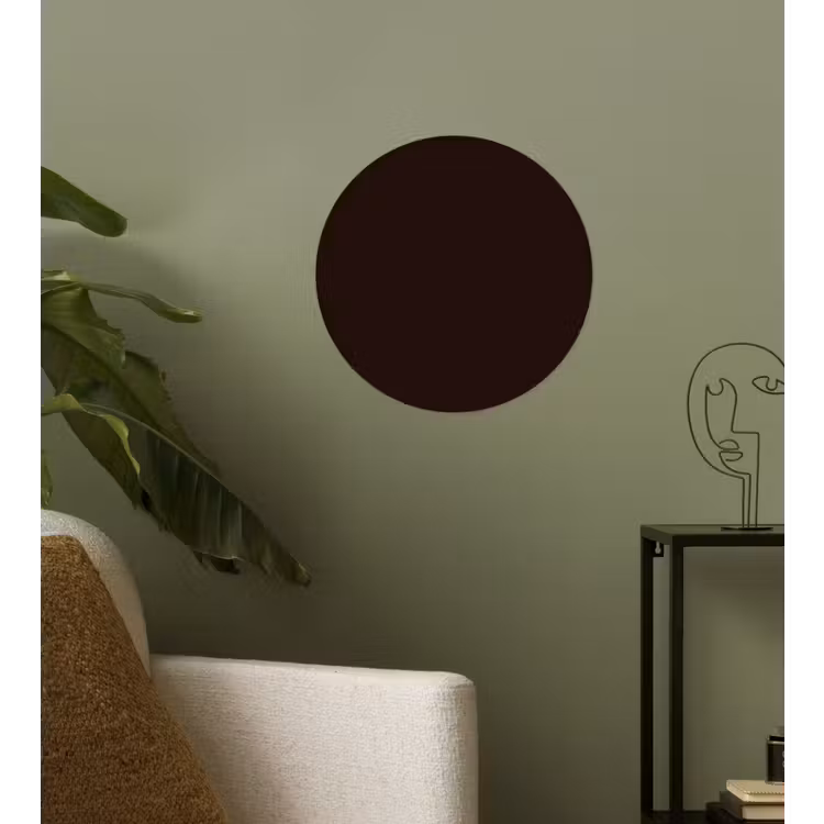 Deep - Obsidian - Bruin Wandcirkel behangsticker klein 186 -sfeer2