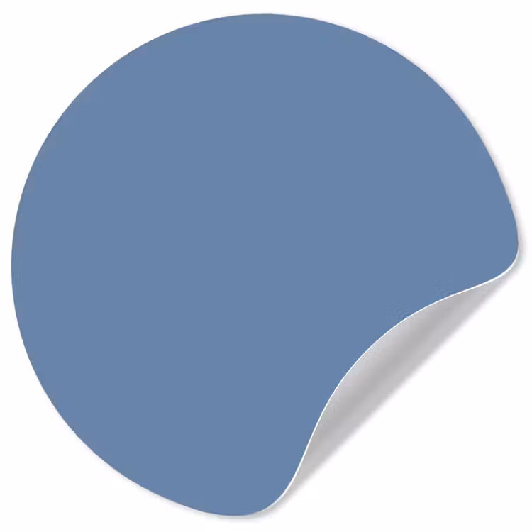 Denim - Breeze - Blauw Wandcirkel behangsticker klein 186 -3d