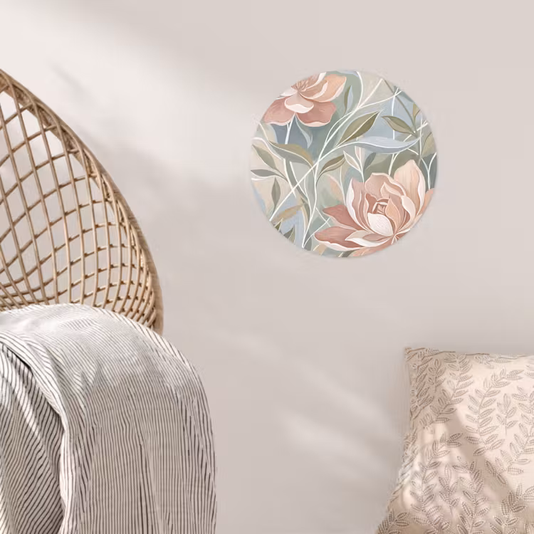 Elegant - Romantiek - Roze Wandcirkel behangsticker klein -sfeer4