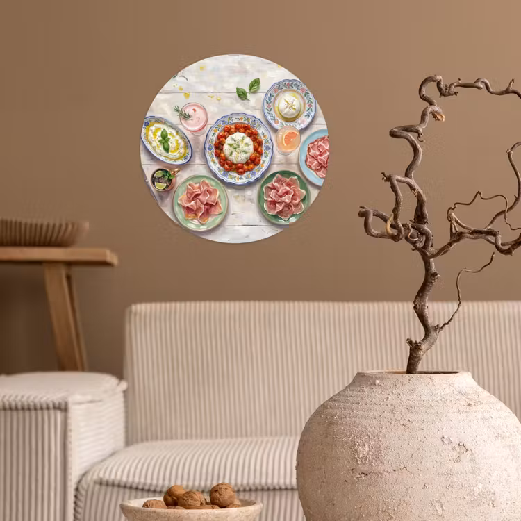 Eten - Tafel - Divers - Modern Wandcirkel behangsticker klein -sfeer1