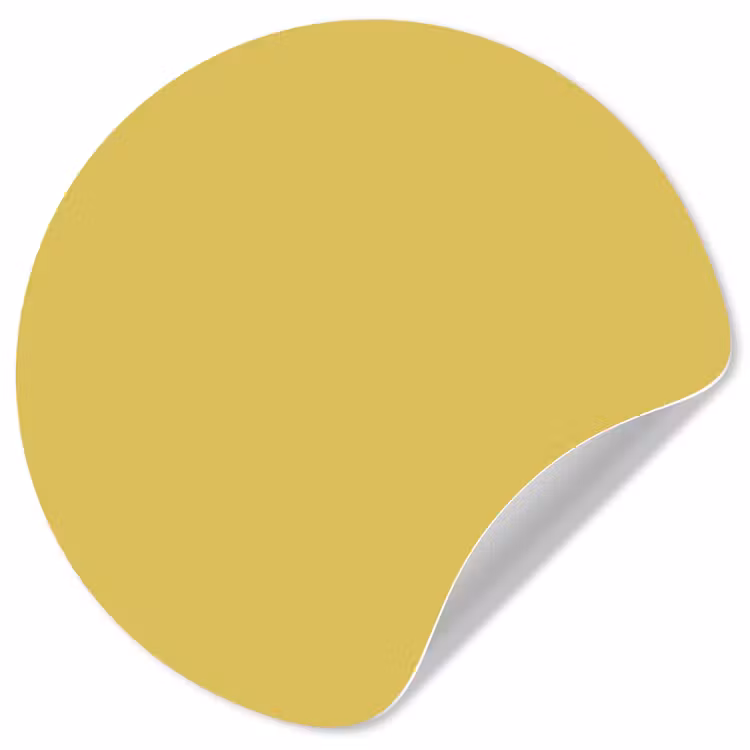 Golden - Victory - Geel Wandcirkel behangsticker klein 186 -3d