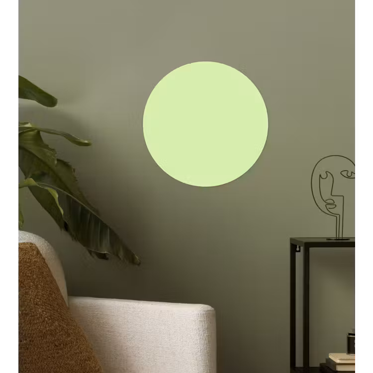Light - Lime - Groen Wandcirkel behangsticker klein 186 -sfeer2