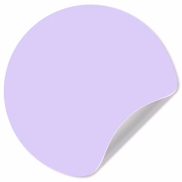 Light - Orchid - Paars Wandcirkel behangsticker klein 186 -3d