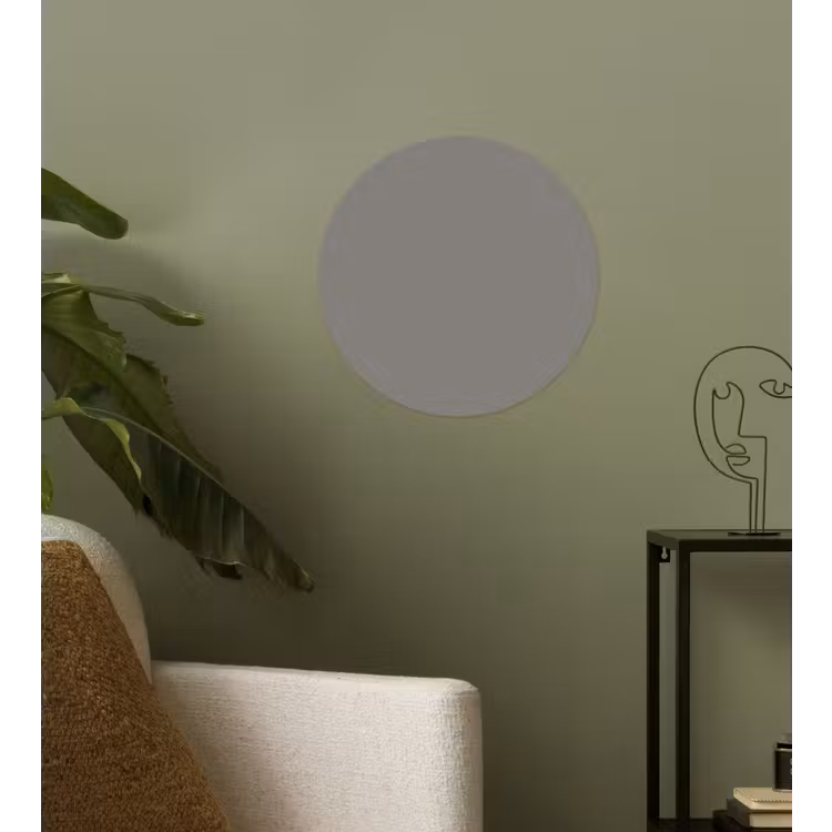 Mineral - Grey - Grijs Wandcirkel behangsticker klein 186 -sfeer2