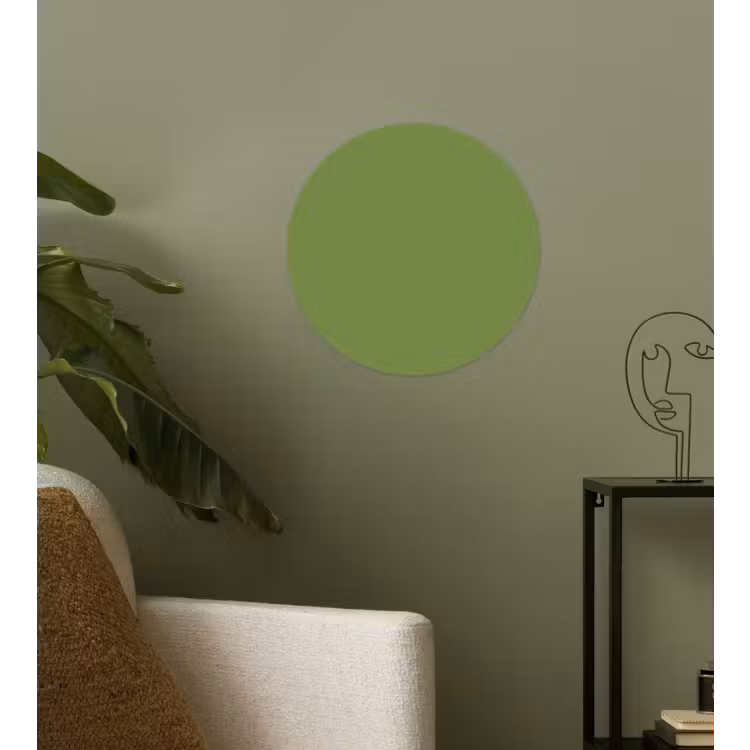 Moss - Green - Groen Wandcirkel behangsticker klein 186 -sfeer2