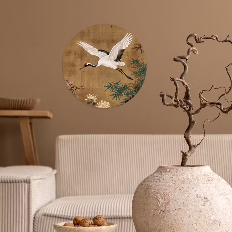 Oosters - Elegant - Kleurrijk Wandcirkel behangsticker klein -sfeer1