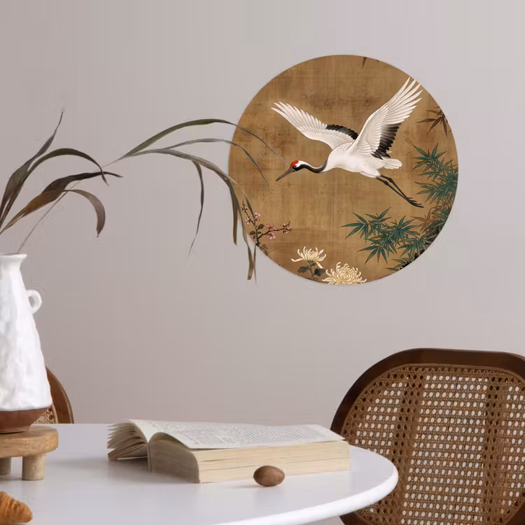 Oosters - Elegant - Kleurrijk Wandcirkel behangsticker klein -sfeer3