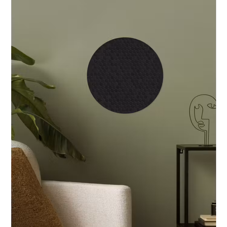 Penny - Tegel - Mat - Zwart Wandcirkel behangsticker klein 186 -sfeer2