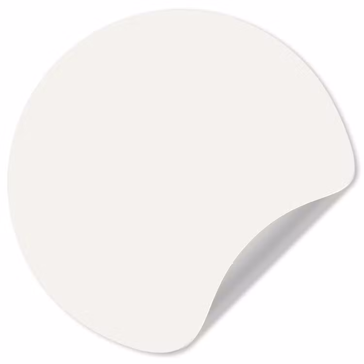 Pure - Alabaster - Wit Wandcirkel behangsticker klein 186 -3d