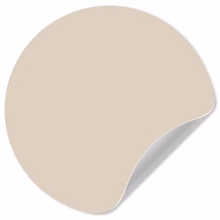Raw - Linen - Nude Wandcirkel behangsticker klein 186 -3d