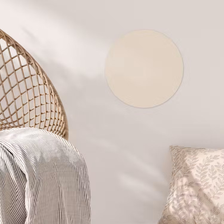 Raw - Linen - Nude Wandcirkel behangsticker klein 186 -sfeer4