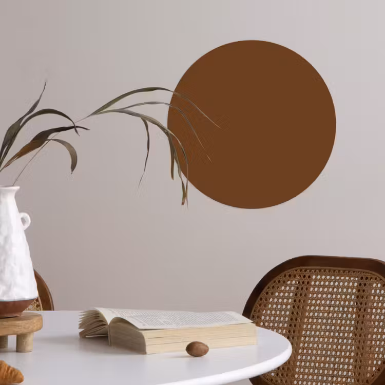 Rich - Espresso - Bruin Wandcirkel behangsticker klein 186 -sfeer3