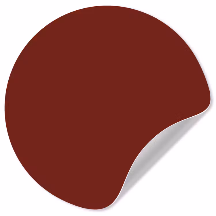 Rustic - Terracotta - Rood Wandcirkel behangsticker klein 186 -3d