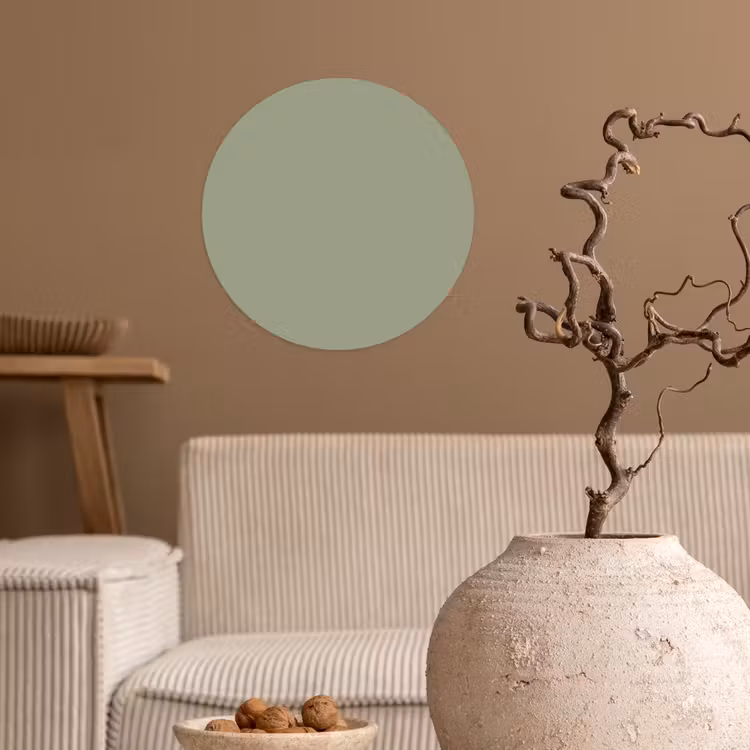 Sage - Mist - Groen Wandcirkel behangsticker klein 186 -sfeer1